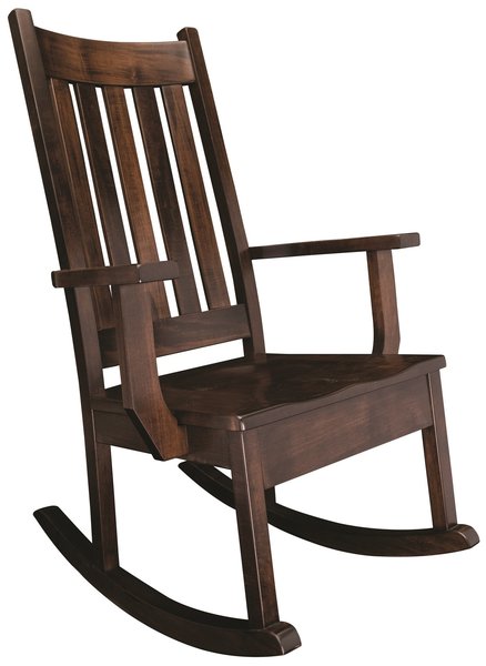 maple glider rocker