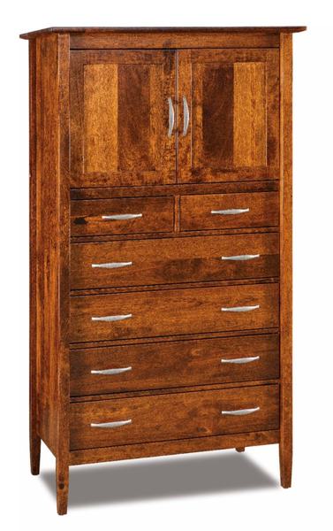 Amish 73 1/4 Inches High Shaker-Style Imperial Chest Armoire
