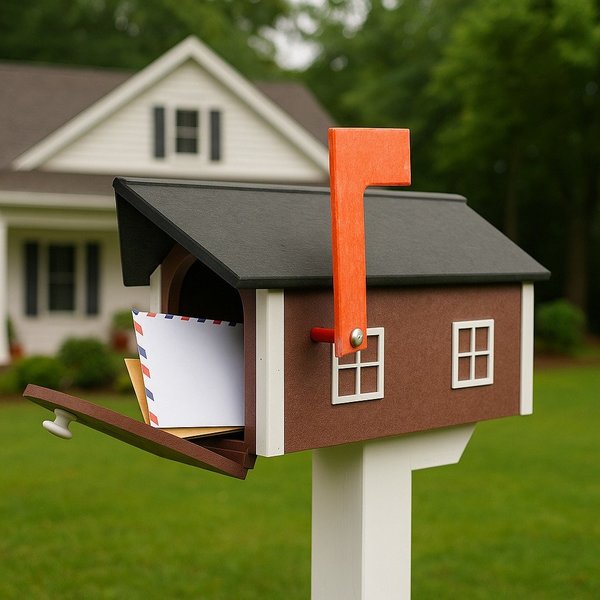 Amish Made Recycled Plastic Poly Barn Mailbox