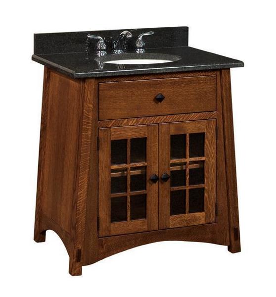 Mission Bathroom Vanity Choose Your Size 33" to 72" - Cabinet Only