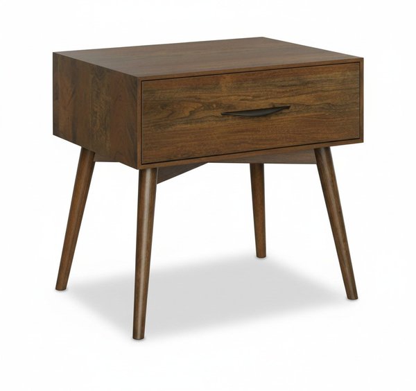 Cullen Mid-Century Modern 1-Drawer Nightstand