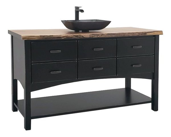 The Campbell 60" Four-Drawer Bathroom Vanity Without Top