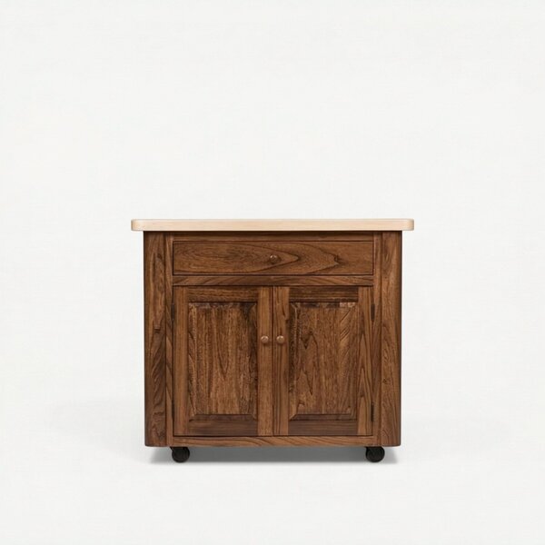 Custom Freestanding Kitchen Island Cabinet on Wheels