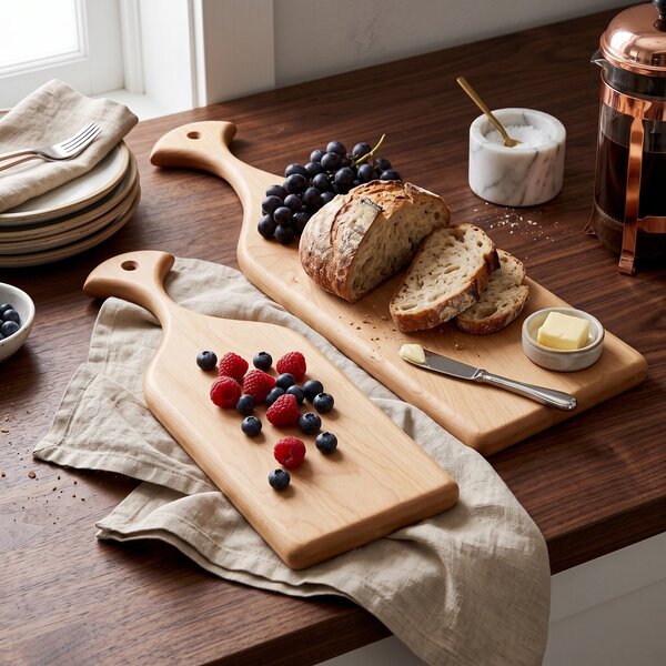 American Made Maple Wood Bread Cutting Board - Choose Size In-Stock