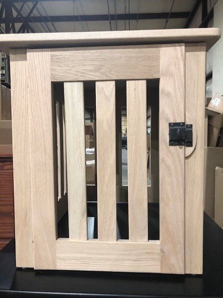 oak dog crate