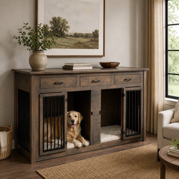 Carson Decorative Dog Crate Furniture with Beds
