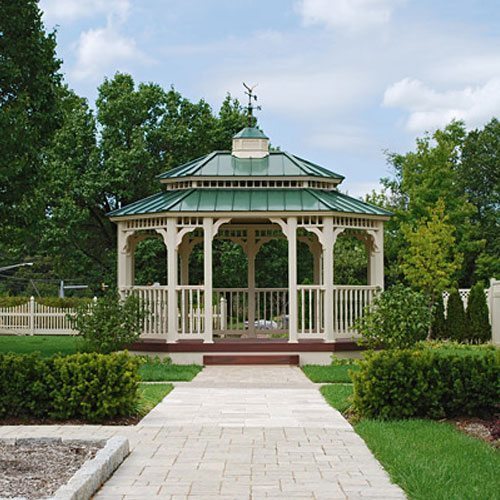 Vinyl Oval Gazebo from DutchCrafters 