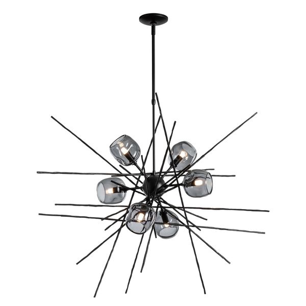 American Made Hubbardton Forge Mid-Century Modern Starburst Pendant Chandelier