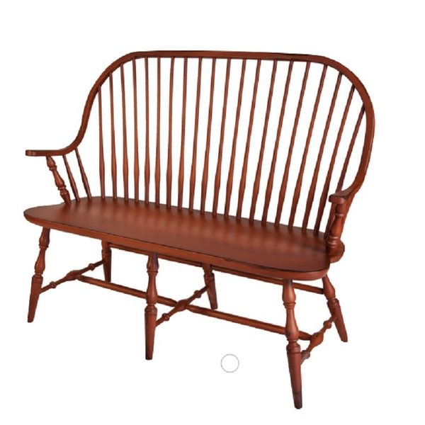 Honey Brook 4’ Windsor Bench from DutchCrafters Amish Furniture