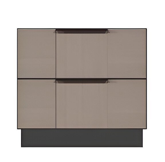 Amish Modern Nightstand with Platform Base & Contemporary Drawer