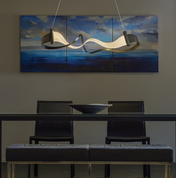 American Made Hubbardton Forge Zephyr LED Pendant Modern Chandelier