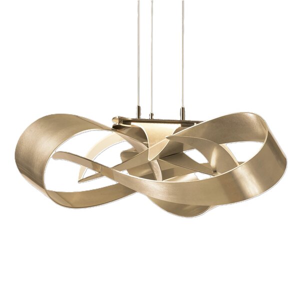 American Made Hubbardton Forge Flux LED Pendant Modern Chandelier