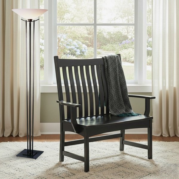 American Made Hubbardton Forge Taper Torchiere Floor Lamp