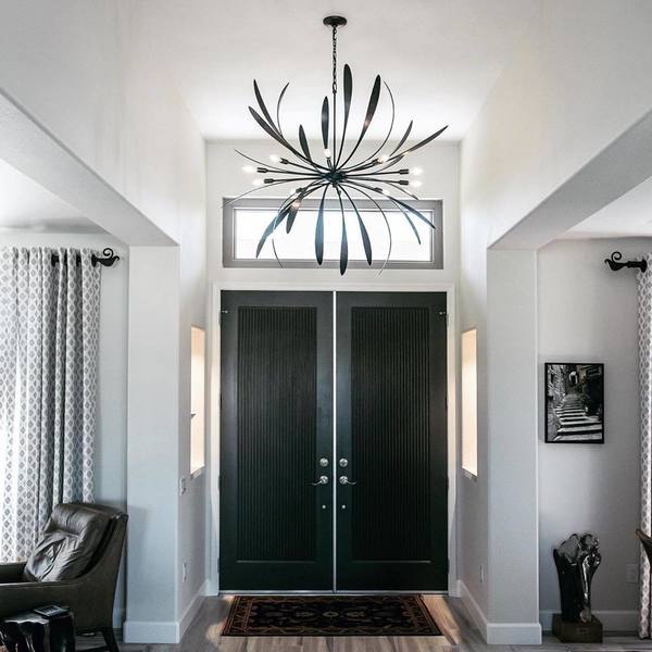 American Made Hubbardton Forge Dahlia Large Chandelier