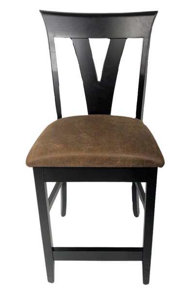 Amish Outlet: Brown Maple Wood Levine Counter Stool Set In-Stock (Set of 3)