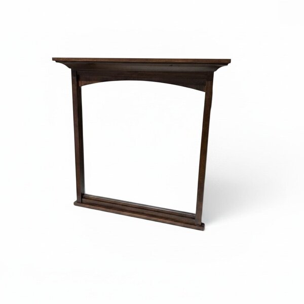 Outlet Maple Wood Beveled Arch Wall Mirror In-Stock