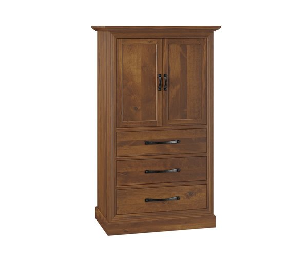 Andy Leigh Solid Wood Armoire with Drawers
