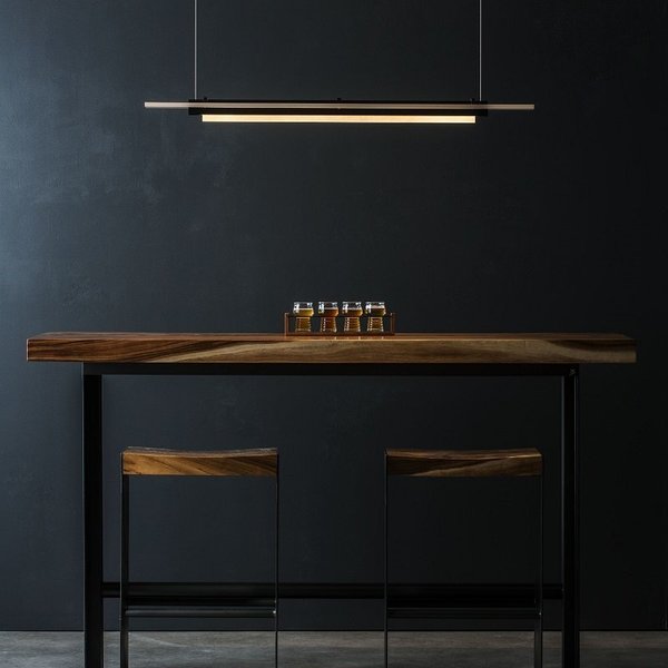 American Made Hubbardton Forge Plank LED Pendant Chandelier