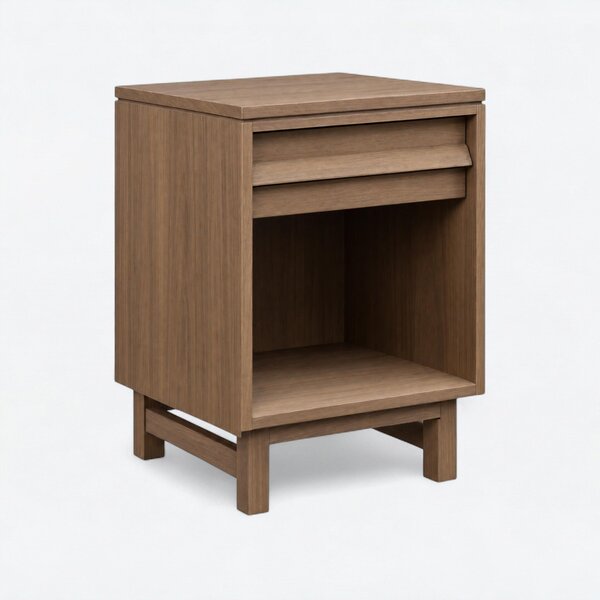 Copeland 1-Drawer Nightstand with Open Shelf - Quick Ship