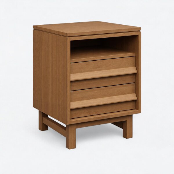 Copeland 2-Drawer Nightstand with Open Shelf - Quick Ship