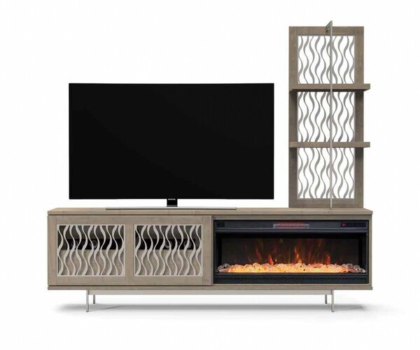 Maple Wood Custom Modern Media Console