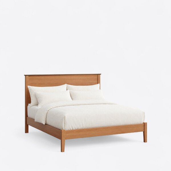 Minimalism Bed with Low Footboard