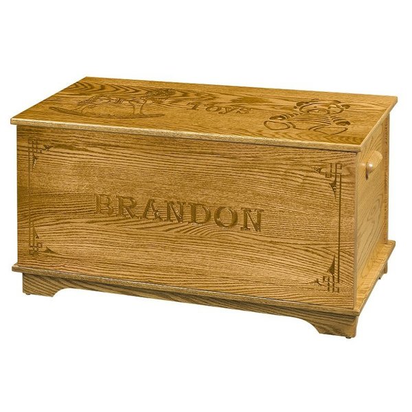Crystal Personalized Toy Box from DutchCrafters Amish Furniture