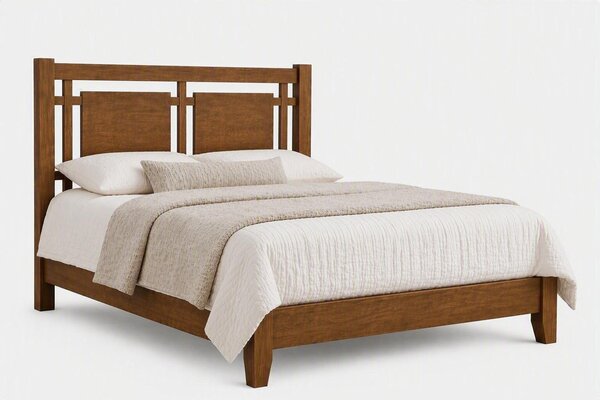 Galena Modern Farmhouse Open Panel Bed