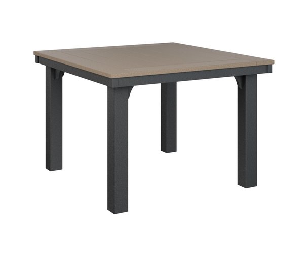 Berlin Gardens Homestead Square Poly Dining Table Weatherwood on