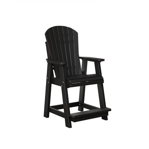 Black Outdoor Bar Chair Quick Ship by DutchCrafters Amish Furniture