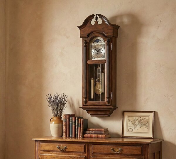 Lockheart Wall Clock with Hermle Triple Chime Movement