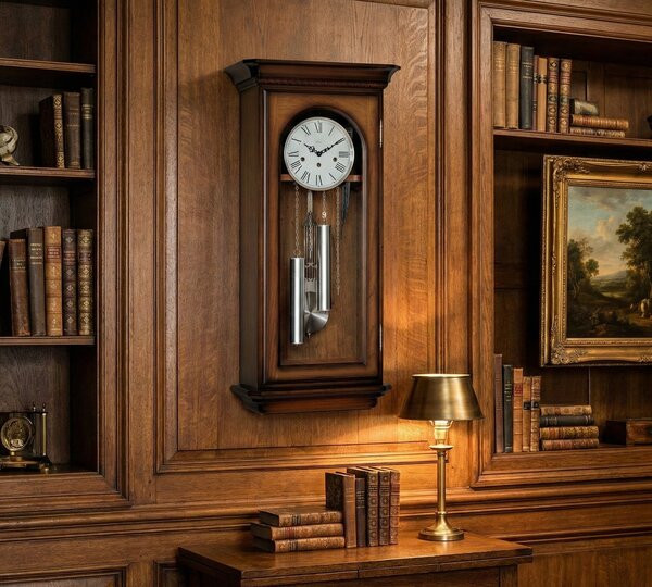 Handcrafted Olympia Classic Solid Wood Wall Clock