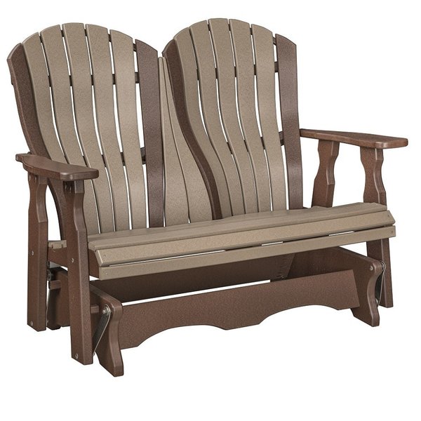 4' Bentback Porch Glider from DutchCrafters Amish Furniture