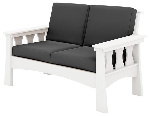 Meadow Poly 56" Outdoor Loveseat Sofa