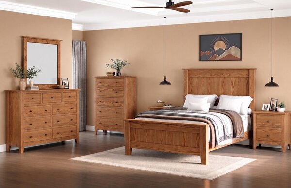 Galena Farmhouse 4-Piece Bedroom Furniture Set