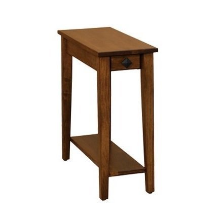Amish Simplistic Small End Table with Drawer