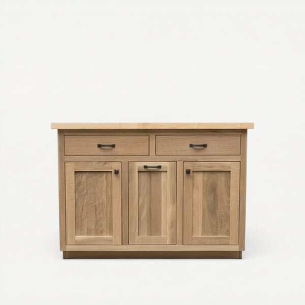 Freestanding Kitchen Island Cabinet with Pullout Table