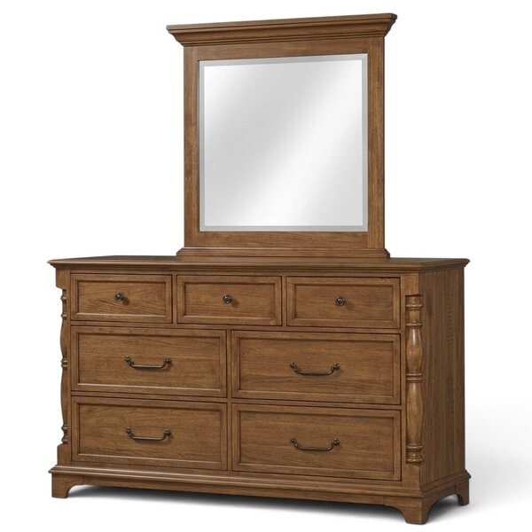 Kenoska Traditional Low Dresser with Optional Mirror