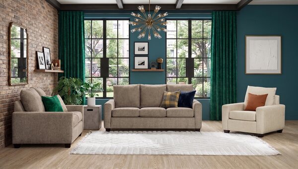 Handcrafted Sundance Upholstered Living Room Set - 3 Pieces