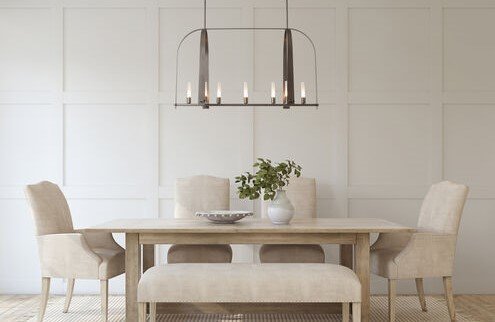 American Made Hubbardton Forge 9-Light Linear Pendant