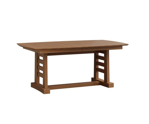 Amish Sunset Hills Modern Farmhouse Trestle Dining Table