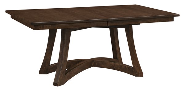 Amish Alton Extendable Dining Table with Optional Live Edge Ends