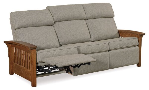 Noble Mission Comfy Bustle Back Wall Hugger Recliner Sofa