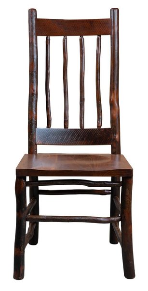 Amish Settlers Dining Chair shown in R/C Maplewood and Hickory with  Michaels Cherry Stain