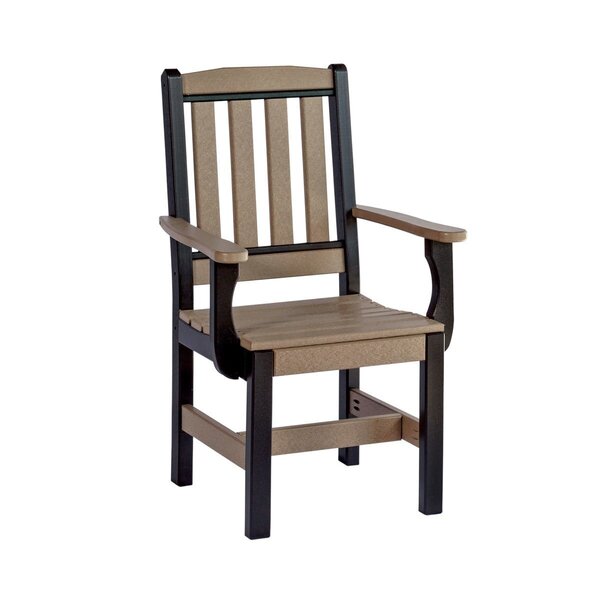 Leisure Lawns Patio Recycled Poly English Garden Dining Chair - Quick Ship