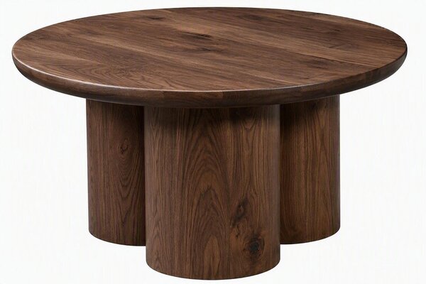 Kai Modern Geometric Coffee Table with 3 Legs