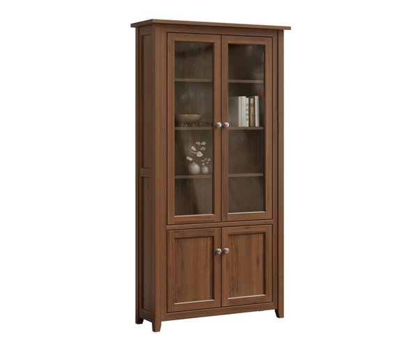 Parklane Solid Wood Bookcase with Doors - Choose Height