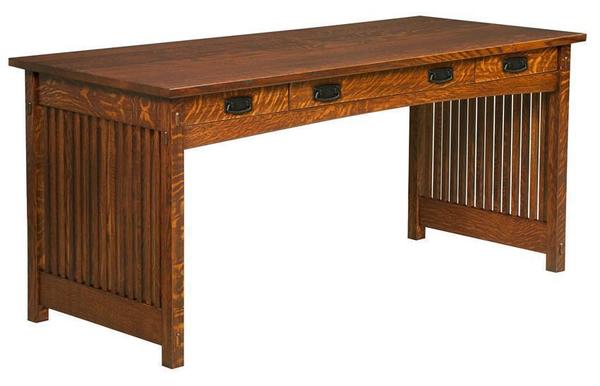 Amish Mission Writing Desk in Quarter Sawn White Oak - Buy As Pictured