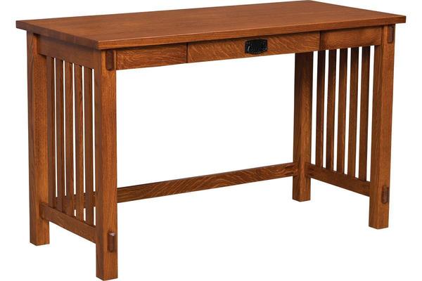 Amish Quarter Sawn White Oak Mission Writing Desk - Buy As Pictured