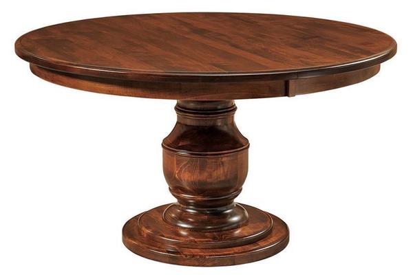 Amish Acres Round Single Pedestal Table - Buy As Pictured